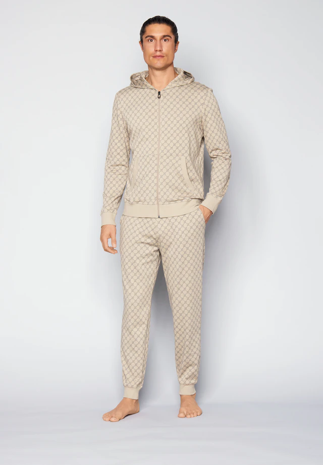 JOOP! Pyjamahose »Leisure« mit Cornflower-Print, seitlichen Taschen und Bindeband