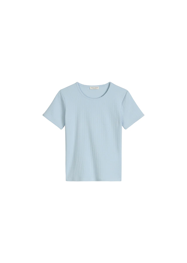 Marc O'Polo Kurzarmshirt »Mix N Match Airy Cotton Rib« mit Rundhalsausschnitt