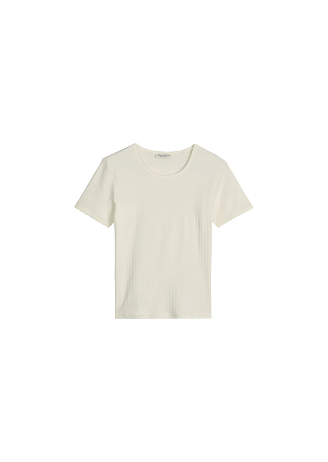 Marc O'Polo Kurzarmshirt »Mix N Match Airy Cotton Rib« mit Rundhalsausschnitt