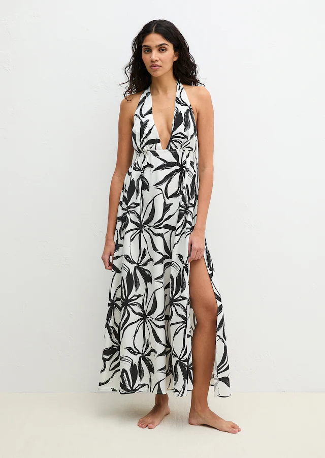 Marc O'Polo Neckholderkleid mit Allover-Print
