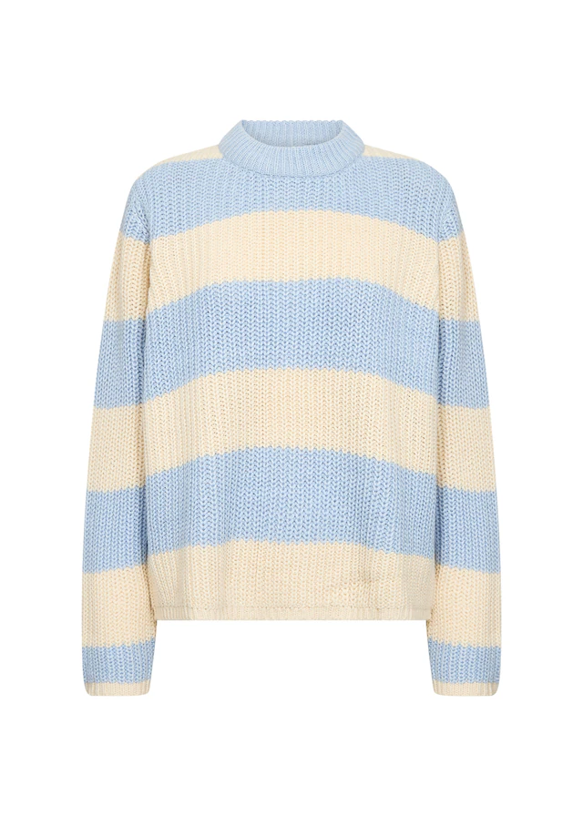 soyaconcept Strickpullover »SC-REMONE STRIPE 38« aus Baumwollmischung, Regular Fit, gestreifte Optik, pflegeleicht