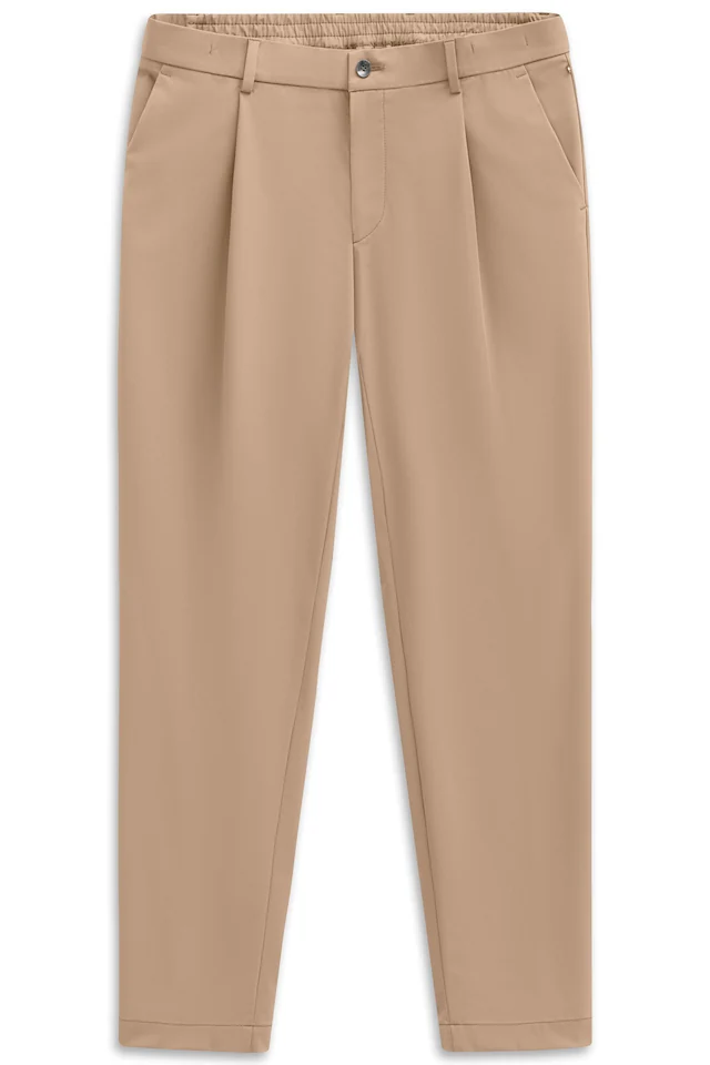 bugatti Bundfaltenhose »Tapered Fit« mit Flexcity Performance Stretch