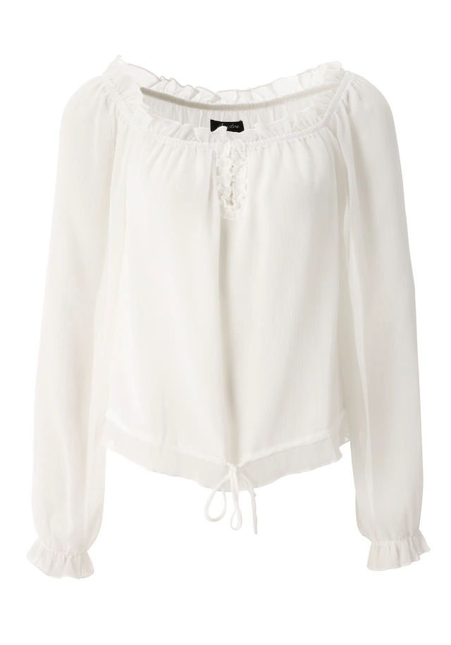 Aniston CASUAL Schlupfbluse aus strukturiertem Chiffon