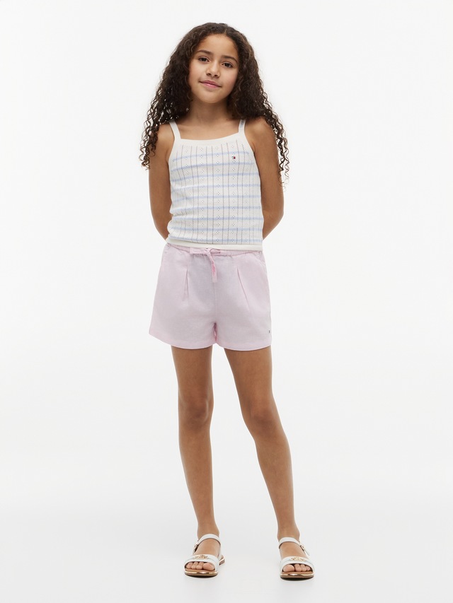 Tommy Hilfiger Shorts »PULL ON LINEN SHORT« Kinder bis 16 Jahre, sommerlicher Leinen-Mix
