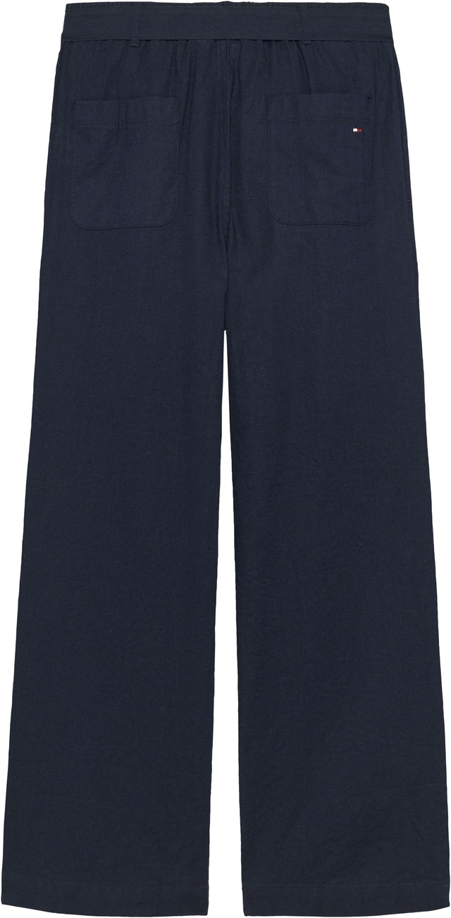 Tommy Hilfiger Bundfaltenhose »PLEATED LINEN PANT BELT« Kinder bis 16 Jahre, Leinen-Mix, mit Gürtel