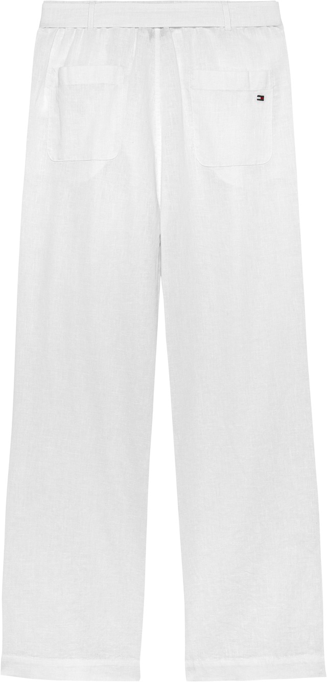 Tommy Hilfiger Bundfaltenhose »PLEATED LINEN PANT BELT« Kinder bis 16 Jahre, Leinen-Mix, mit Gürtel