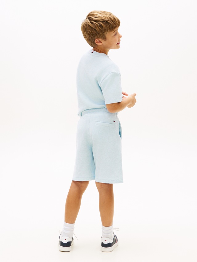 Tommy Hilfiger Shorts »TH SCRIPT JERSEY TWILL SHORT« Kinder bis 16 Jahre, weites Bein