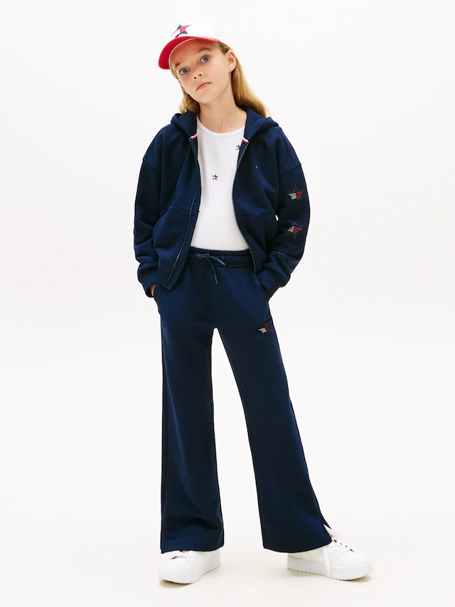 Tommy Hilfiger Jogginghose »STAR SWEATPANT« Kinder bis 16 Jahre, mit Strass-Label, loose fit