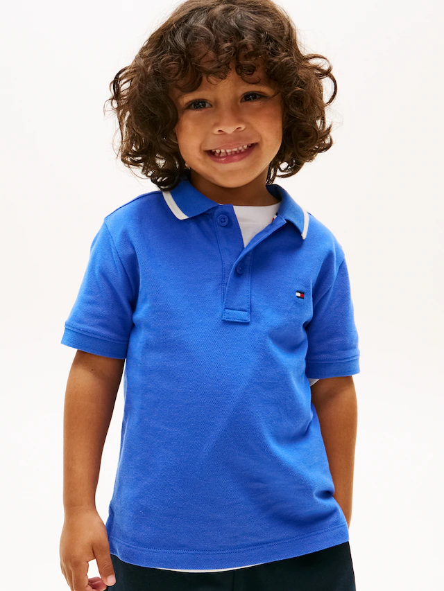 Tommy Hilfiger Poloshirt »LB TAKE IT EASY GRAPHIC POLO SHORT SLEEVE« Kinder bis 16 Jahre, Backprint, regular fit