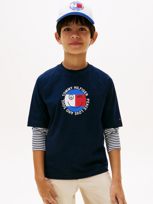 Tommy Hilfiger T-Shirt »FUN FLAG GRAPHIC« Kinder bis 16 Jahre, Druck