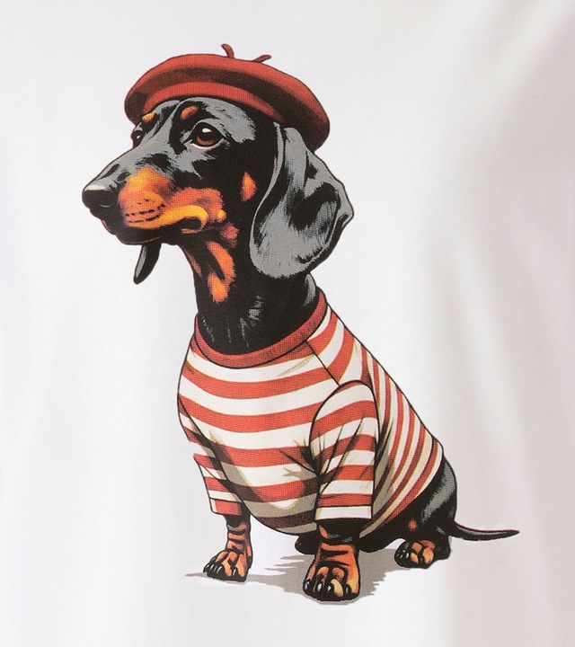 Aniston CASUAL T-Shirt mit Dackel oder Mops bedruckt - du hast die Wahl
