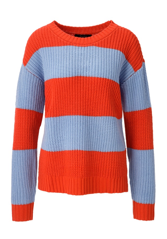 Aniston CASUAL Strickpullover im Colorblocking mit breiten Streifen