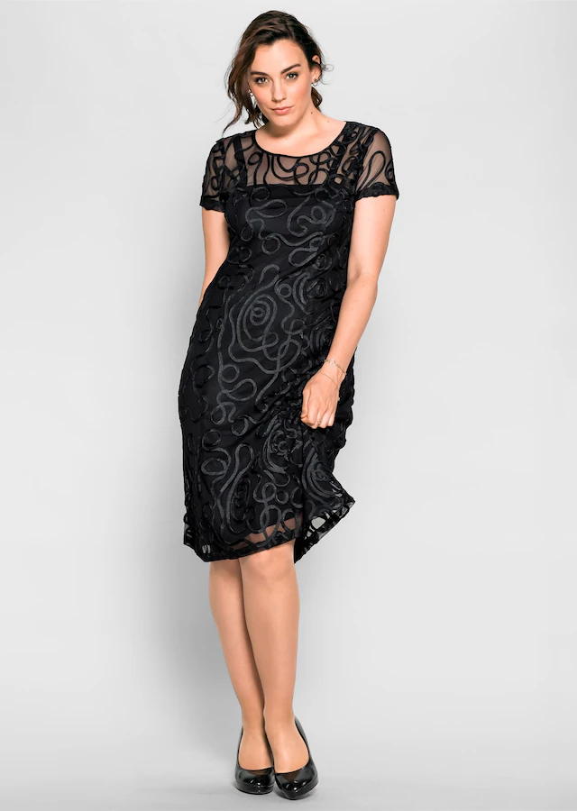 Sheego Spitzenkleid »Spitzenkleid«