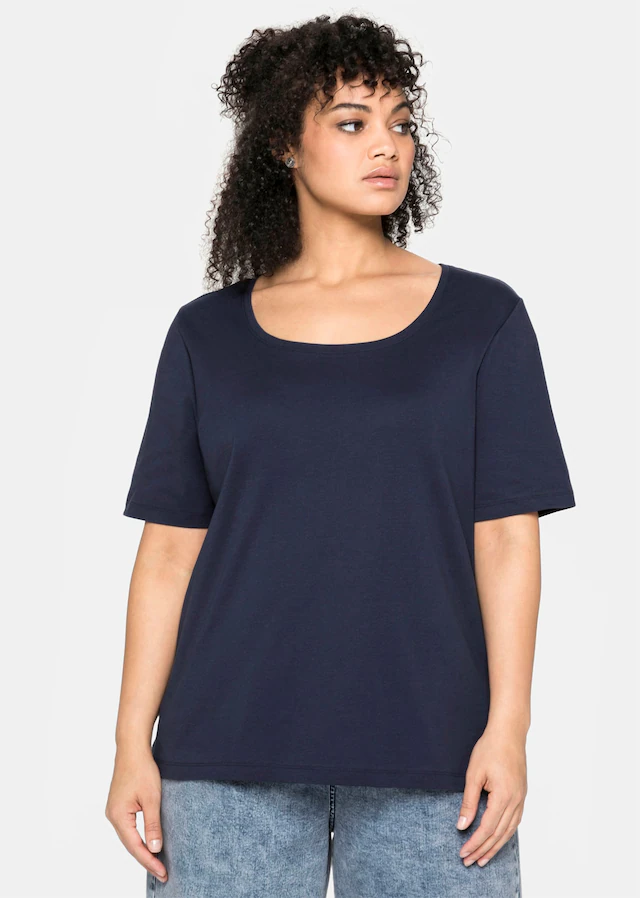 Sheego Kurzarmshirt »T-Shirt« 1 Stk.
