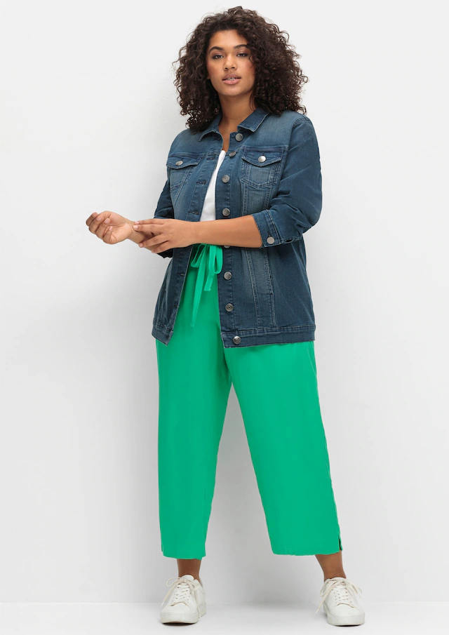Sheego Jeansjacke ohne Kapuze