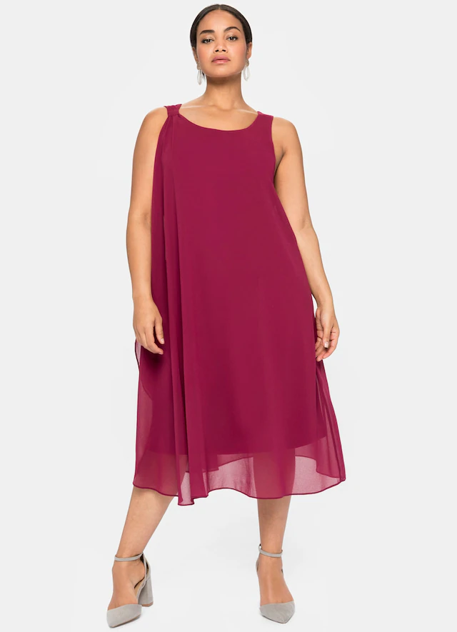 Sheego Chiffonkleid »Kleid«