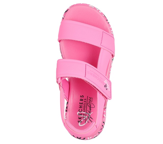 Skechers Sandale »UNO LITE SANDAL-SUNNY LOVE« Sommerschuh, Klettschuh mit Plateau, Größenschablone zum Download