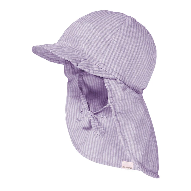 MAXIMO Schiebermütze 1 Stk. zum Binden, Seersucker, Nackenschutz, Unisex, Kleinkind