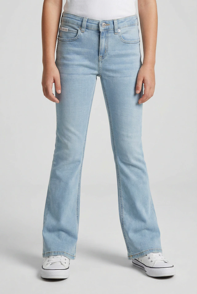 Calvin Klein Jeans Schlagjeans »FLARE ANDREW BLUE WASH« Regular fit für Kinder mit praktischen Taschen