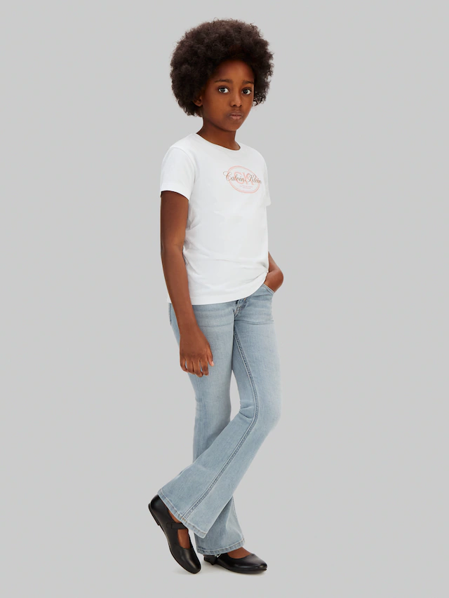 Calvin Klein Jeans Schlagjeans »FLARE ANDREW BLUE WASH« Regular fit für Kinder mit praktischen Taschen