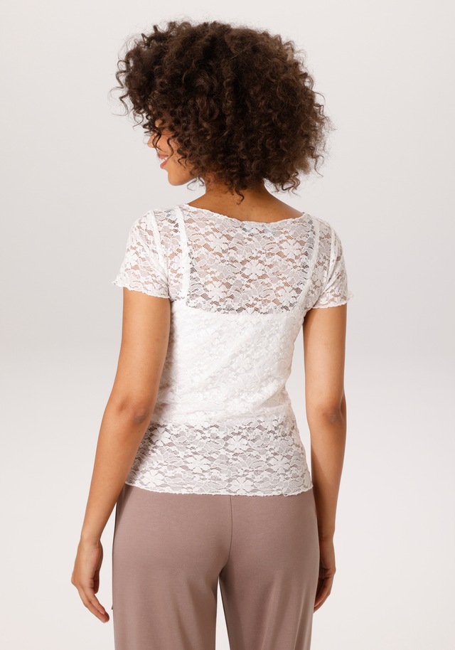 Aniston CASUAL T-Shirt aus floraler Häkelspitze