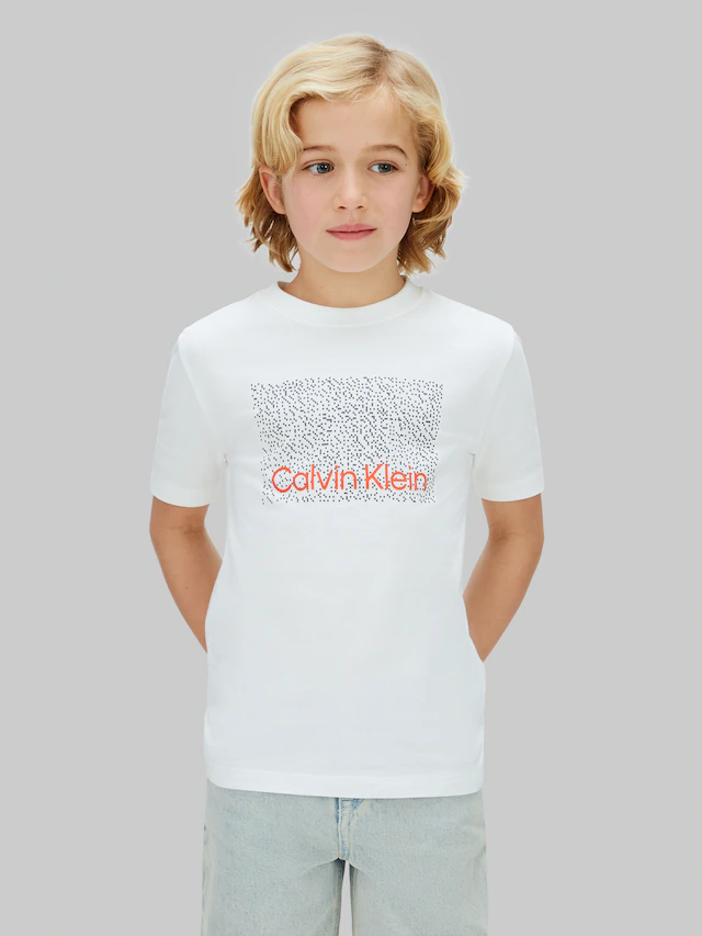 Calvin Klein Jeans T-Shirt »PERFORATION T-SHIRT« Regular fit für Kinder mit Markenprint