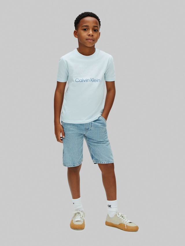 Calvin Klein Jeans T-Shirt »PERFORATION T-SHIRT« Regular fit für Kinder mit Markenprint