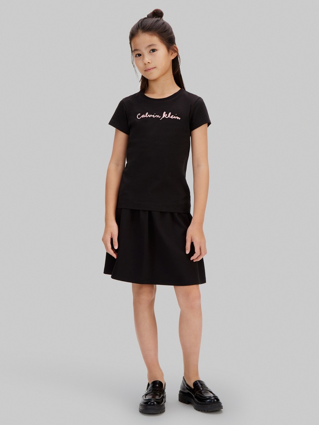 Calvin Klein Jeans T-Shirt »SCRIPT LOGO SLIM T-SHIRT« Regular fit für Kinder, mit Logoschriftzug