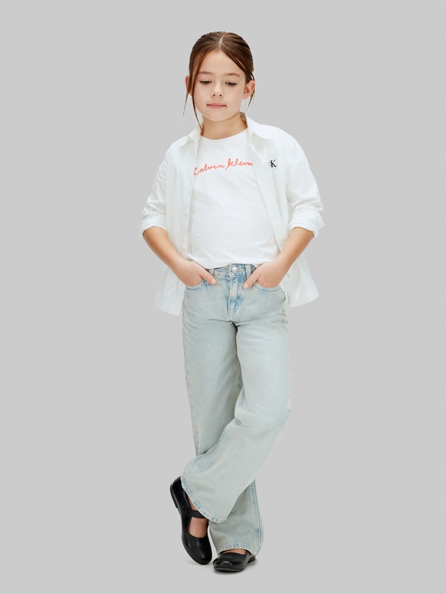 Calvin Klein Jeans T-Shirt »SCRIPT LOGO SLIM T-SHIRT« Regular fit für Kinder, mit Logoschriftzug
