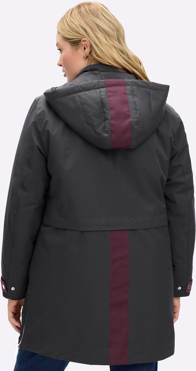 Sheego Langjacke mit Kapuze