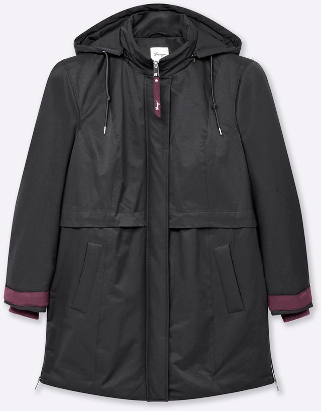 Sheego Langjacke mit Kapuze