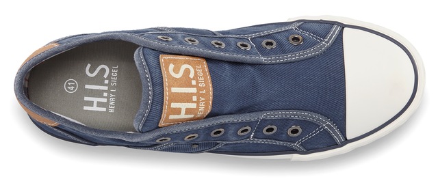 H.I.S Sneaker »Textilschuh, Stoffschuh, Turnschuh, Halbschuh, Freizeitschuh, Slipper« NEU Slip-On-Sneaker aus weichem Textilmaterial, Unisex