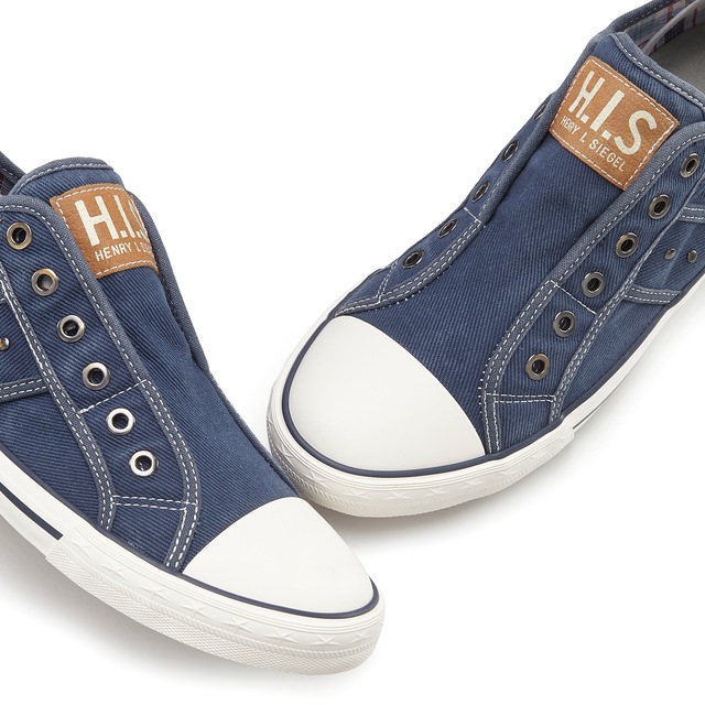 H.I.S Sneaker »Textilschuh, Stoffschuh, Turnschuh, Halbschuh, Freizeitschuh, Slipper« NEU Slip-On-Sneaker aus weichem Textilmaterial, Unisex