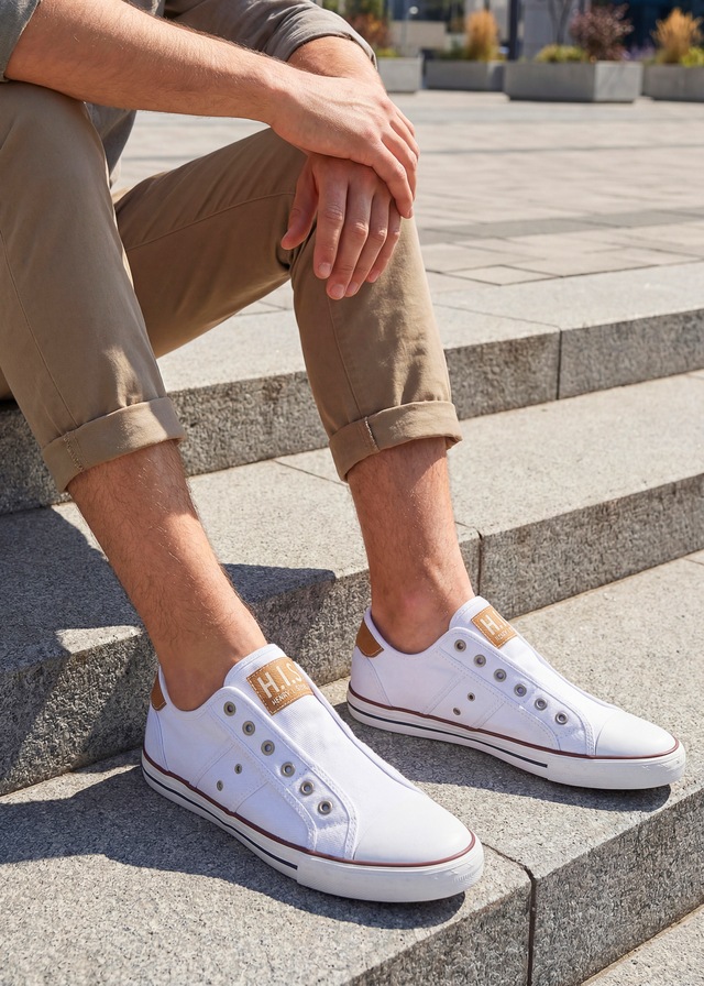 H.I.S Sneaker »Textilschuh, Stoffschuh, Turnschuh, Halbschuh, Freizeitschuh, Slipper« NEU Slip-On-Sneaker aus weichem Textilmaterial, Unisex