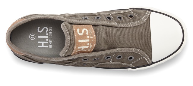 H.I.S Sneaker »Textilschuh, Stoffschuh, Turnschuh, Halbschuh, Freizeitschuh, Slipper« NEU Slip-On-Sneaker aus weichem Textilmaterial, Unisex