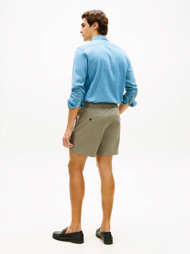 Tommy Hilfiger Shorts »DOVER POPLIN« aus Paper-Touch-Baumwolle, elastischer Bund