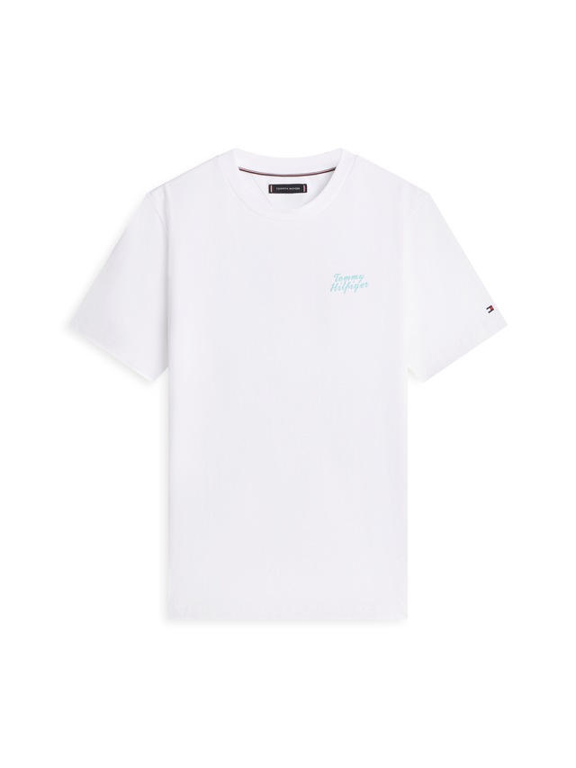 Tommy Hilfiger T-Shirt »PALM PHOTO PRINT« mit Fotoprint hinten