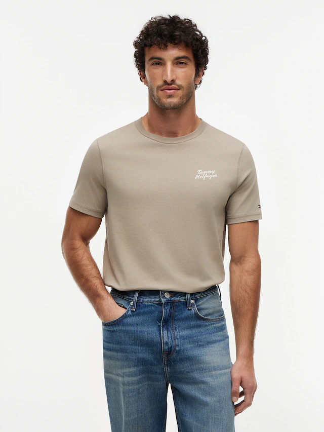 Tommy Hilfiger T-Shirt »PALM PHOTO PRINT« mit Fotoprint hinten