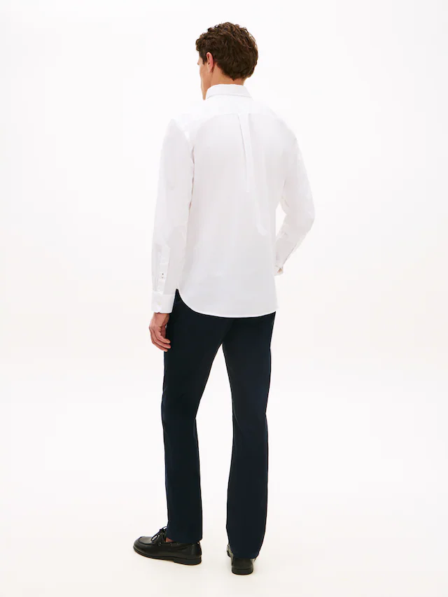 Tommy Hilfiger Langarmhemd »LIGHT OXFORD SOLID Slim Fit«