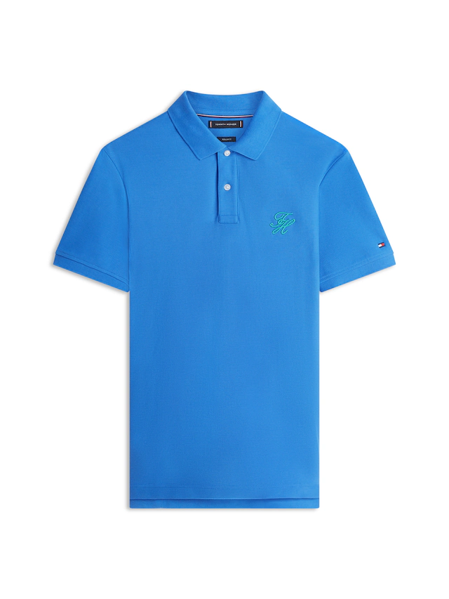 Tommy Hilfiger Poloshirt »TH SCRIPT REGULAR« aus Piqué mit Logo