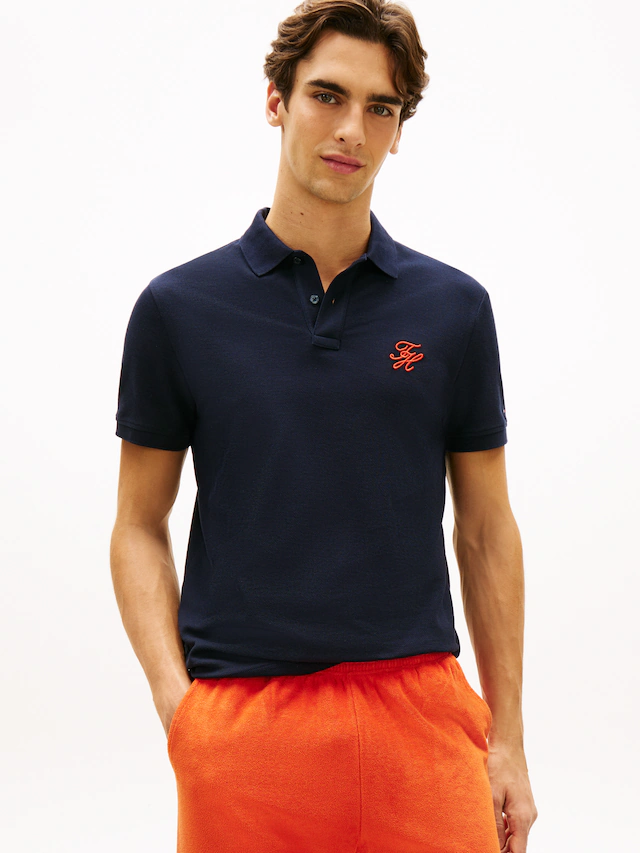 Tommy Hilfiger Poloshirt »TH SCRIPT REGULAR« aus Piqué mit Logo