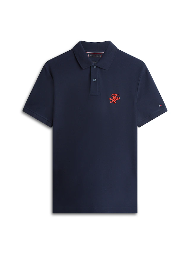 Tommy Hilfiger Poloshirt »TH SCRIPT REGULAR« aus Piqué mit Logo