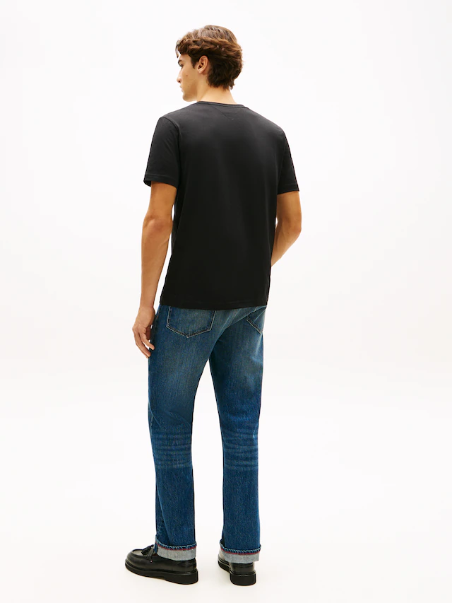 Tommy Hilfiger T-Shirt »BRAND LOVE TEXT BOX« regular fit, gerippter Rundhals