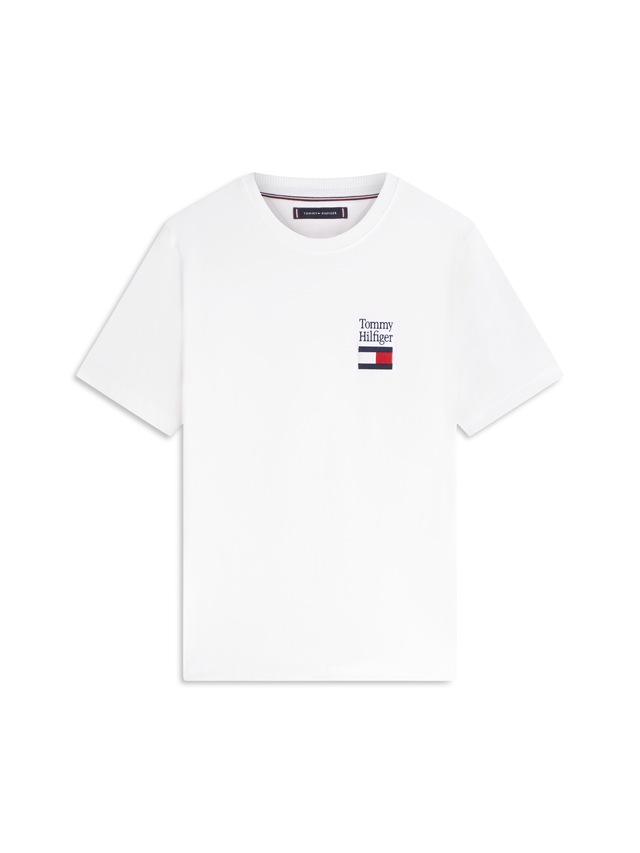 Tommy Hilfiger T-Shirt »BRAND LOVE TEXT STACK« Regular fit mit Rundhalsausschnitt