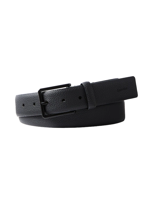 Calvin Klein Ledergürtel »WARMTH BUCKLE PEBBLE 35MM FIXED« Größenverstellbar mit Metallschließe
