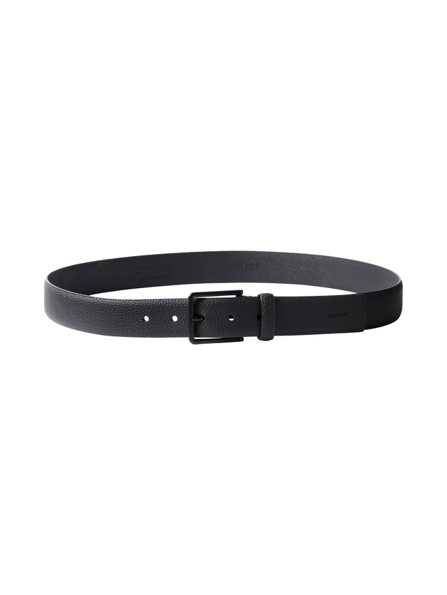Calvin Klein Ledergürtel »WARMTH BUCKLE PEBBLE 35MM FIXED« Größenverstellbar mit Metallschließe