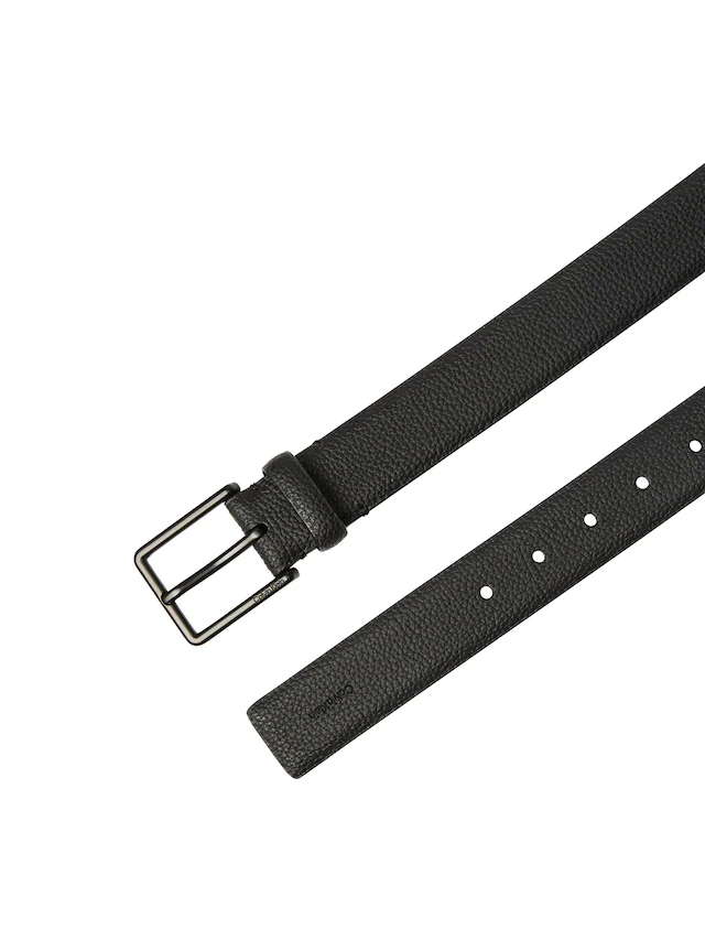 Calvin Klein Ledergürtel »WARMTH BUCKLE PEBBLE 35MM FIXED« Größenverstellbar mit Metallschließe