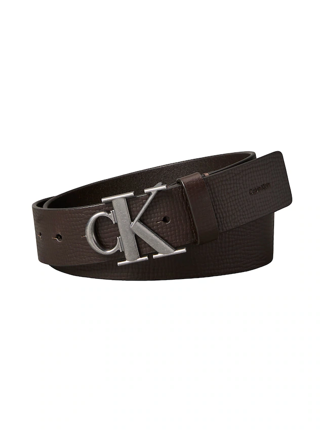Calvin Klein Ledergürtel »CK BUCKLE 40MM FIXED« Größenverstellbar mit Metallschließe