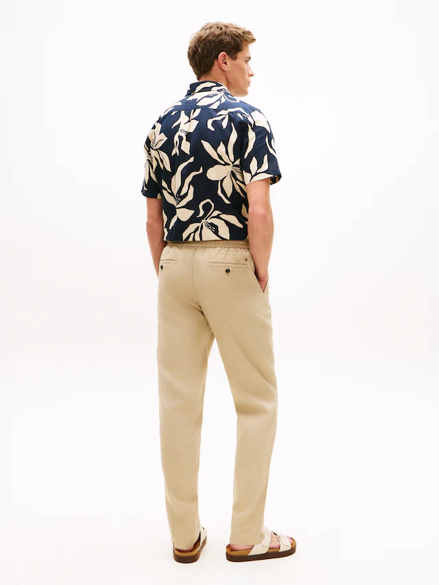 Tommy Hilfiger Chinohose »HARLEM PO SORONA LINEN« Tapered Leg Fit, aus Leinenmix, teilelastischer Bund
