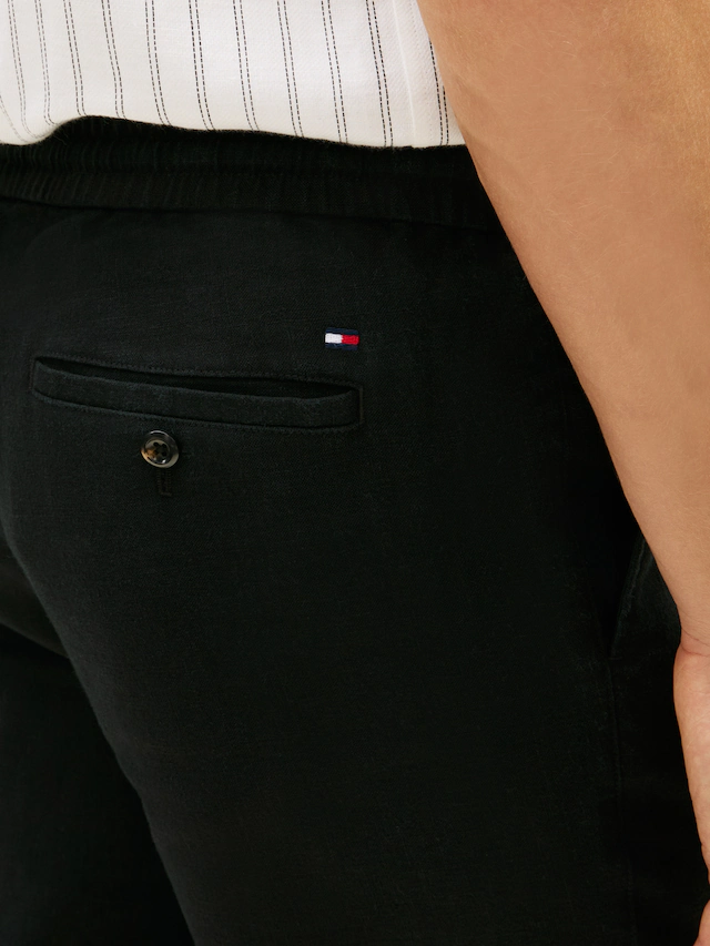 Tommy Hilfiger Chinohose »HARLEM PO SORONA LINEN« Tapered Leg Fit, aus Leinenmix, teilelastischer Bund